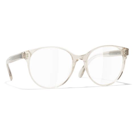 chanel beige eyeglasses